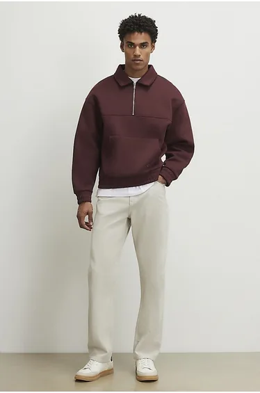 Cream Straight Fit Jeans