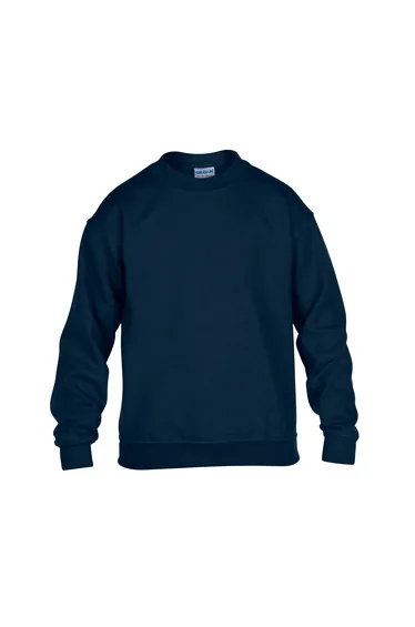 Gildan Childrens/Kids Heavy Blend Crew Neck Sweatshirt - Navy
