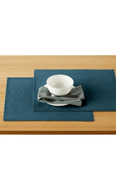 Set of 2 ScÃ©nario Soft Coated Cotton Placemats
