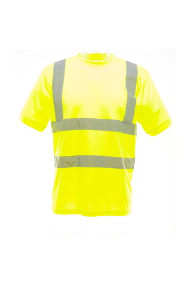 Yoko Ladies/Womens Hi-Vis Short Sleeve T-Shirt - Hi-Vis Yellow