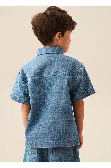 Max Jacquard Denim Shirt