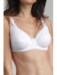 Cross Your Heart Feminine Bra in Organic Cotton
