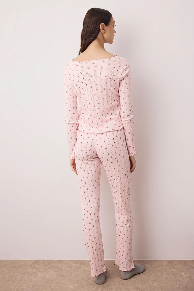 بيجامة ترينديول قطن زهري - 2