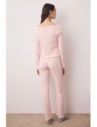 بيجامة ترينديول قطن زهري - 2