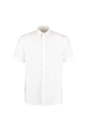 Kustom Kit Mens Workforce Short Sleeve Shirt / Mens Workwear Shirt - White