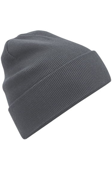 Beechfield Original Organic Cotton Cuffed Beanie - Graphite