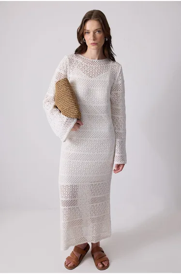 COTTON KNIT DRESS
