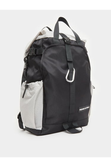 Folding Roll-Up Backpack with Side Pocket