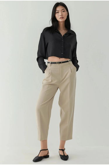High Waist Darted Pants