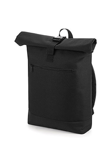 Bagbase Roll-Top Backpack / Rucksack / Bag (12 Litres) - Black