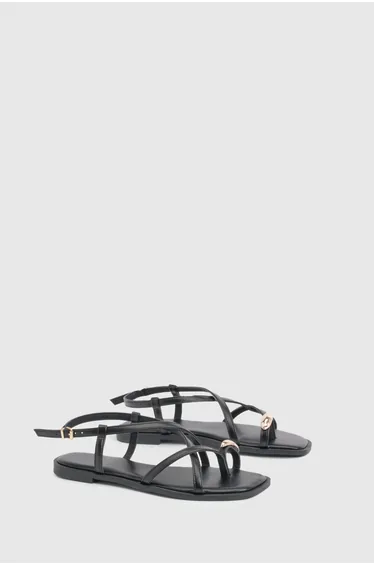 Hardwear Toe Post Strappy Sandals - black