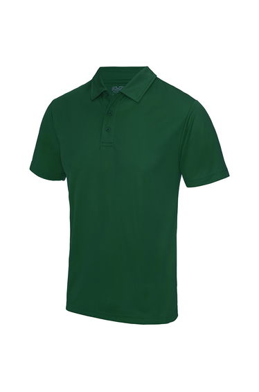 AWDis Just Cool Mens Plain Sports Polo Shirt - Bottle Green