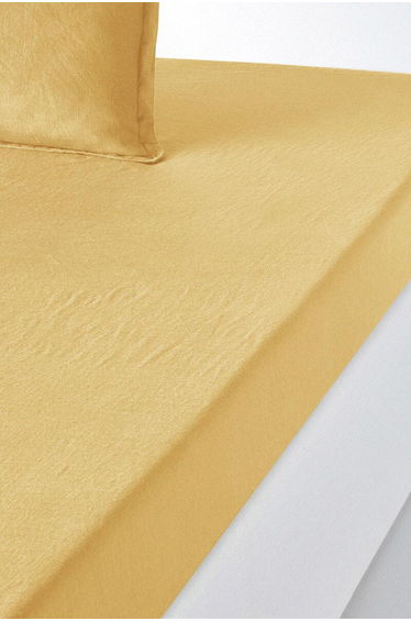Linot 100% Washed Linen Fitted Sheet for Deep Mattresses