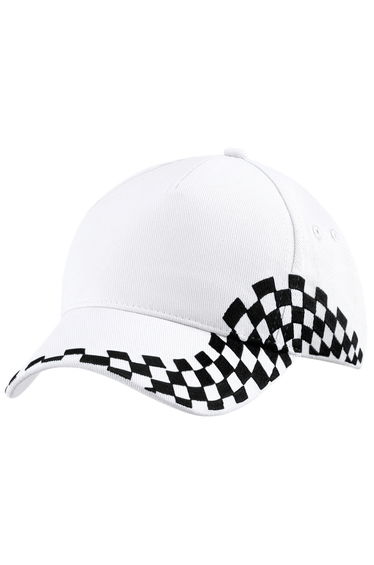 Beechfield Unisex Grand Prix Baseball Cap (Pack of 2) - White product thumbnail 3