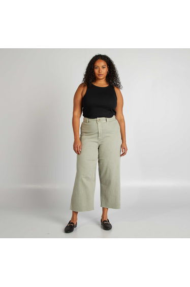 Wide-leg trousers GREEN