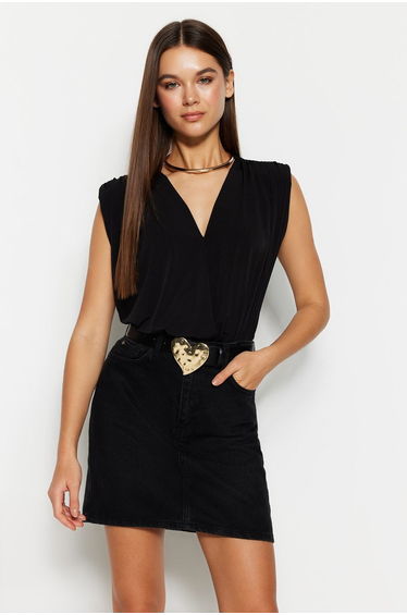 Bodysuit - Black - Slim fit