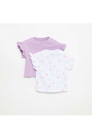 2-Pack Short-Sleeve Cotton Jersey T-Shirts WHITE