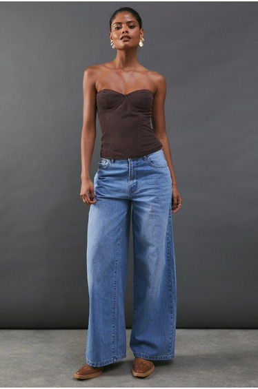 Cord Bustier Top