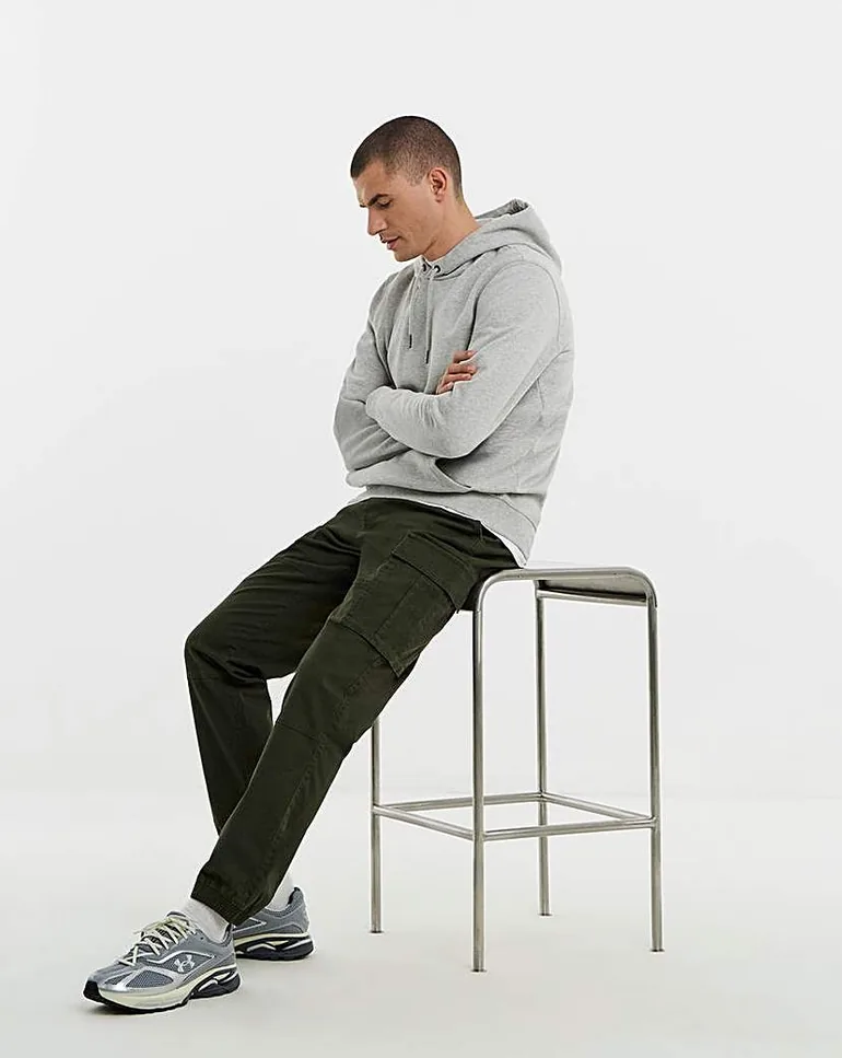 Elasticated Waist Cufffed Cargo