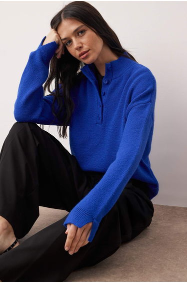 Wardrobe essentials soft textured knit sweater