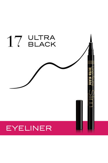Bourjois, Liner Feutre Slim. Liquid Eye Liner. 17 Ultra Black . 0.8 ml