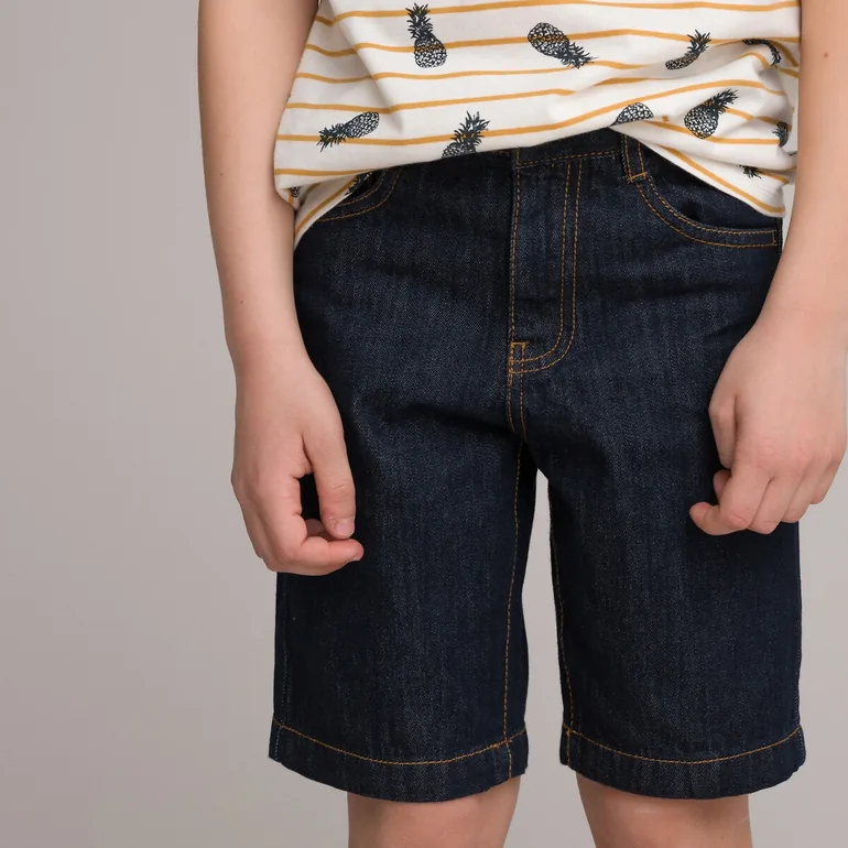Denim Bermuda Shorts - 1