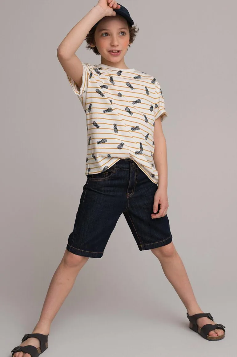 Denim Bermuda Shorts