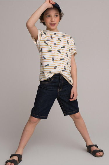 Denim Bermuda Shorts