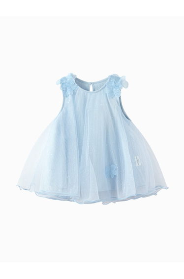 Girls' Sleeveless Tulle Party Dress
