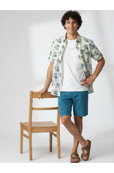 Men Classic Floral Printed Casual Shirt