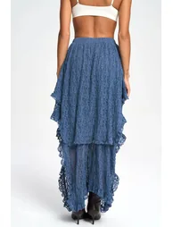 MAI STUDIOS Mireya Asymmetric Lace Skirt - 4