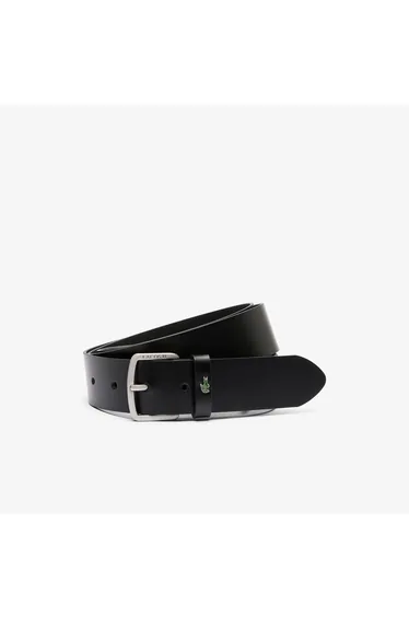 Smooth Leather Belt Black