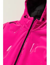 Winter Essentials/Ski Collection Pink Hooded Waterproof Puffer Jacket - 3