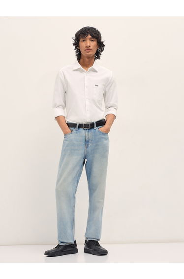 Men Cotton Blend Slim Fit Casual Shirt