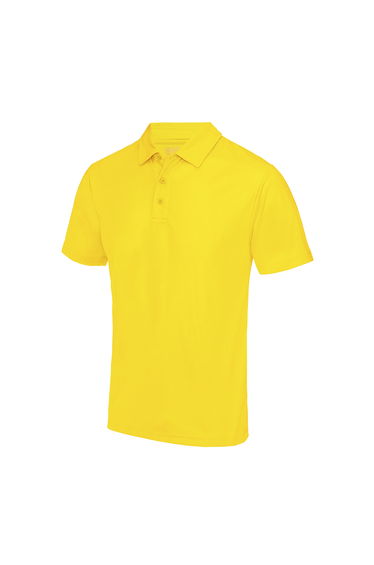 AWDis Just Cool Mens Plain Sports Polo Shirt - Sun Yellow
