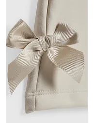 Girls Cream Wide Leg Bow Trousers - 1