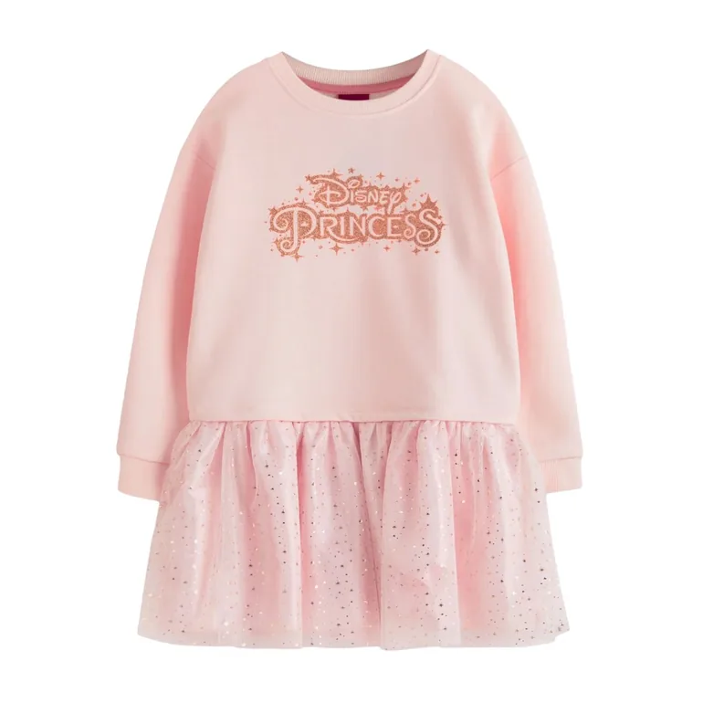 Disney Princess Girls Logo Glitter Casual Dress Disney Princess Pink :  Dresses : VogaCloset Oman