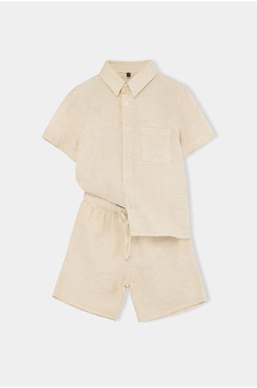 Stone Flat Woven Bottom - Top Set