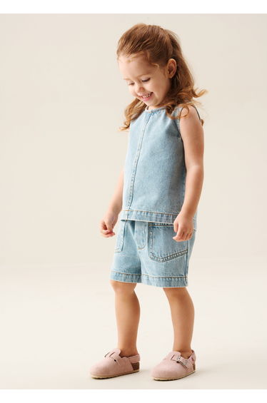 Sienna Denim Top & Short Set