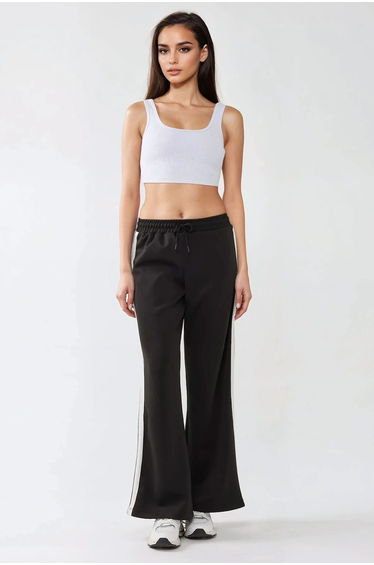 Wide Leg Striped Sweatpants