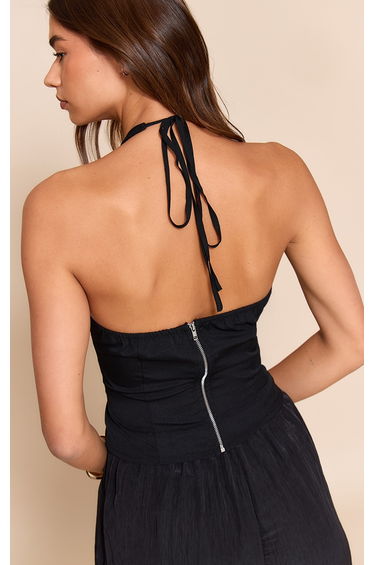 Black Halterneck Cami Top product thumbnail 3