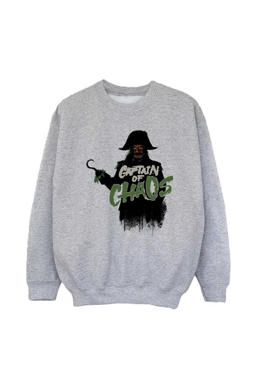 Peter Pan And Wendy Girls Captain Of Chaos Sweatshirt - Sport Grey