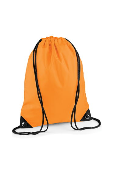 Bagbase Premium Drawstring Bag - Fluorescent Orange