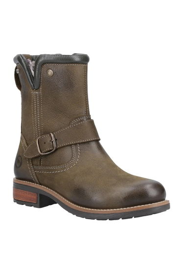 Cotswold Womens/Ladies Kinsham Leather Ankle Boots - Khaki