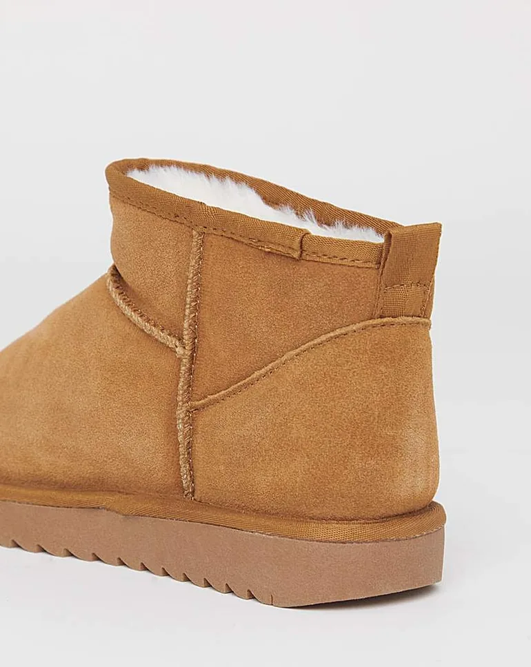 Low Cut Warm Lined Boot Wide - 1
