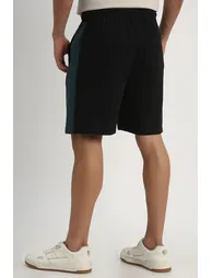 Men's Casual Shorts  Side Contrast Stripes, Elastic Waist, Front & Back Pockets - 2