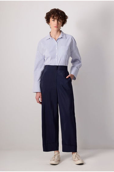 CUPRA TROUSERS WITH DOUBLE CUFF