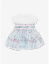 Guess Baby Girls Butterfly Collage Dress in Blue - 2