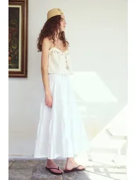 RUFFLED MAXI SKIRT - 2