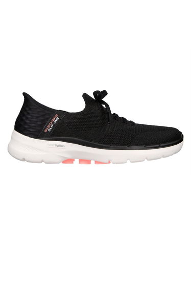 Skechers Womens/Ladies Go Walk 6 Slip-on Trainers - Black/Hot Pink